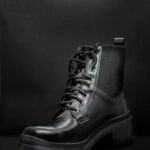 Lace-Up Boot – Black