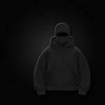 Mask Zip Hoodie – Black
