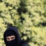 Mask Zip Hoodie – Black - Image 2