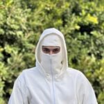 Mask Zip Hoodie – White